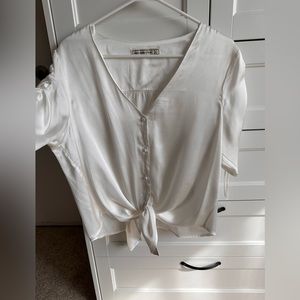 Abercrombie Ivory Blouse